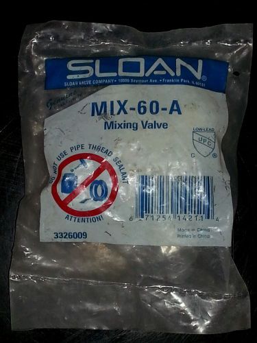 SLOAN MIX-60-A, Mechanical 3/8 Mixing Valve