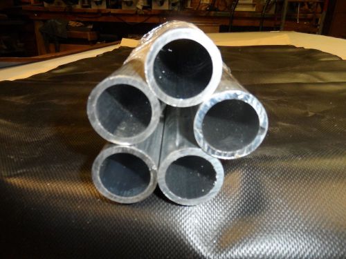 Bundle of 5 pieces of 1&#034; schedule 40 aluminum pipe, 6&#039; 10 3/4&#034; long for sale