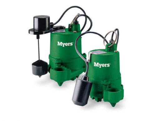 Myers ssm33ipv1c, 1/3 hp, 115 volt, cast iron, sump pump with vertical float for sale