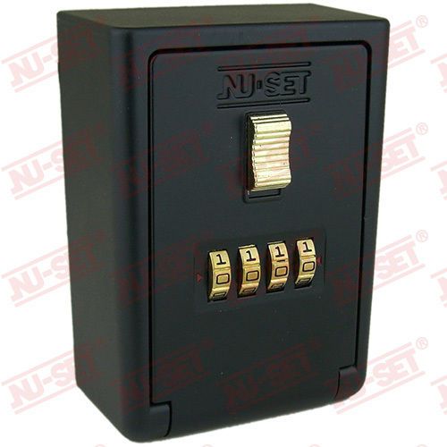 Wall Mountable Key Storage Safe Lock Box , 4 digits combo detachable lid