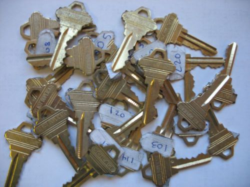 Schlage precut sc-1 5 pin keys lock 28 do not duplicate + 27 no numbers for sale