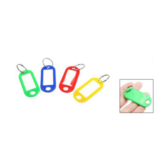 40 pcs split ring colorful plastic id label key sg for sale