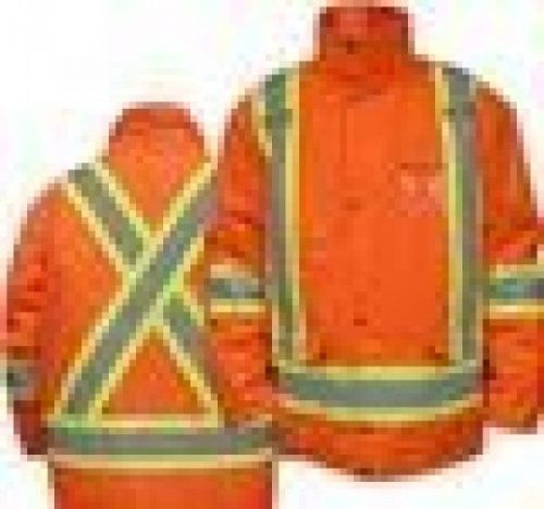 NEW LARGE SIZE HIGH VISIBILITY INSULATED WATERPROOF 5 IN 1 RAIN, R8HVJ5L