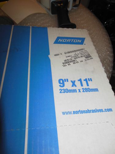 Norton abrasives 9&#034; x 11&#034; series T461 80 grit paper 50 sheets/pack