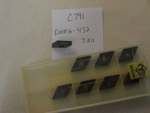 8 new tungaloy dnmg 432 tn11 carbide inserts. dnmg 150408-11 grade: t803 {c791} for sale