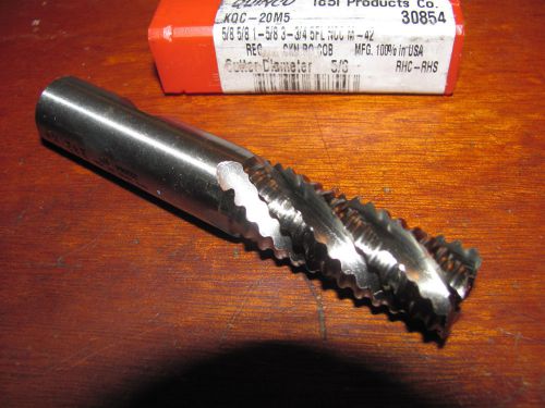 BRAND NEW 5/8&#034; FINE COURSE ROUGHING END MILL , 6 FL , M42 , 5/8&#034; SHANK , QUINCO