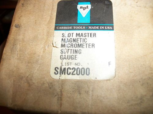 APT SMC2000 slot master magnetic micrometer setting gauge