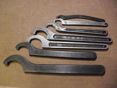 SEVEN  !!  Assorted Fixed Pin Spanner Wrenches Manufacturer Unknown