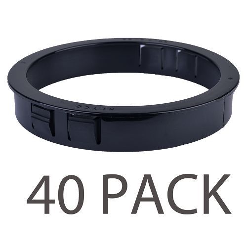 40-pack heyco sb 4.000-55 snap bushings black - smooth neat insulated holes for sale