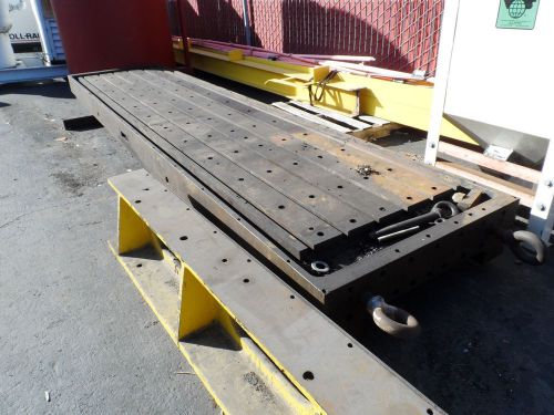 13&#039;l x 3&#039;w x 9&#034;h t-slot table / (6) t-slots / workholding machining table for sale