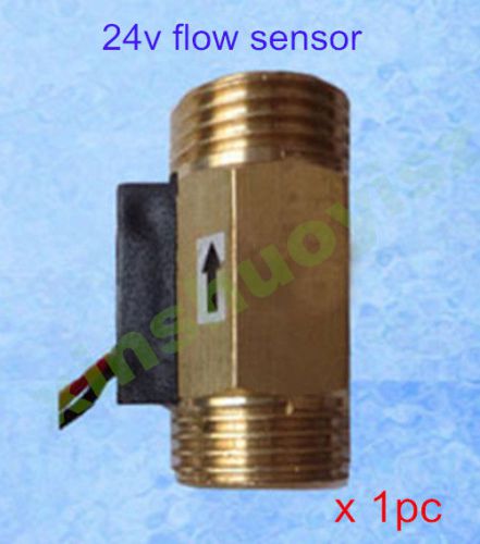 [1x] usc - hs21ti water flow sensor g1/2 1-30 l/min 4 flowmeter 44 mm 24v for sale