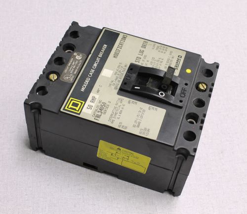 Square D Molded Case Circuit Breaker 50 AMP (used)