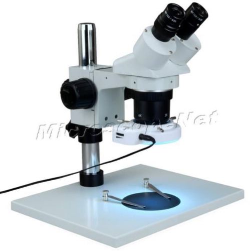 Omax 20x-40x-80x binocular stereo large table microscope+60 led ring light for sale