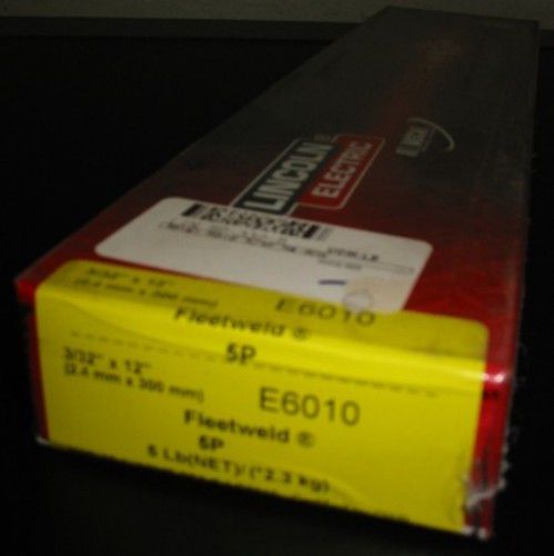 LINCOLN FLEETWELD 5P E6010 3/32&#034; STICK ELECTRODE - 5LB