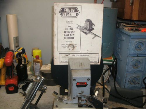 FOLEY BELSAW SR1000 RETOOTHER WITH MANUAL