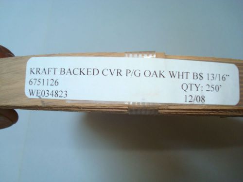 White oak pre-glued  Wood Veneer edge banding 13/16&#034;x250&#039;