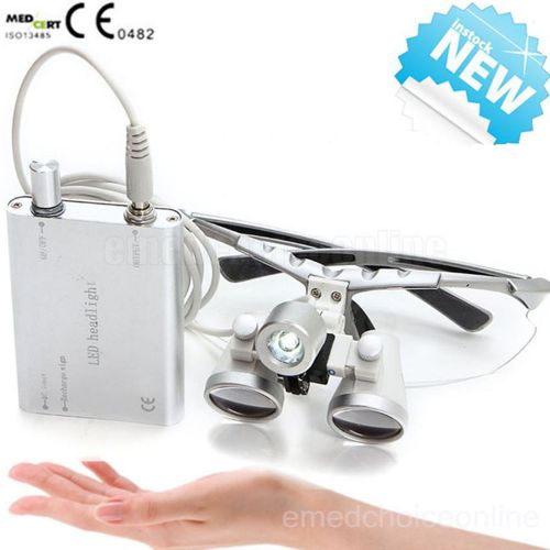 More than 1000 sold dental 2.5x 420mm surgical binocular loupes + led head light for sale