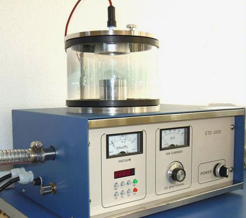 Mini plasma sputtering coater with vacuum pump &amp; gold target for sale