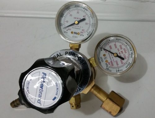 FisherBrand CGA540 Nitrogen Gas Pressure Regulator General Purpose Ar N2 He