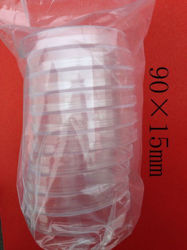 1 pack 90 x 15 mm(10x) sterile plastic petri dishes for lb plate bacterial yeast for sale