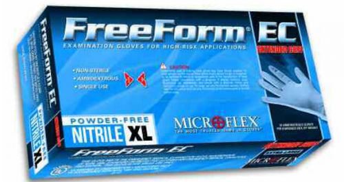 2 boxes - ffe-775- microflex freeform ec nitrile glove - large [50 per box] for sale