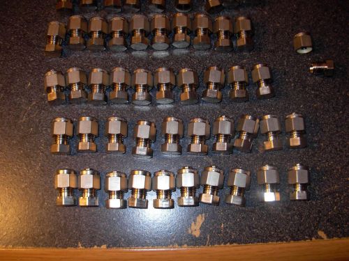 ( 50 ) fifty swagelok  s.s. 1/4in.  caps and plugs   ( new ) for sale