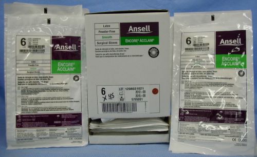 80pr/pk  ansell encore acclaim latex surgical gloves #5795001 for sale