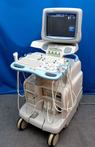 GE Vivid 7 BT08 Shared Service Ultrasound System with 4 Probes, 30 Day Warranty
