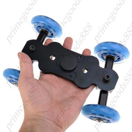 Mini desktop dslr camera camcorder video photography rail car roller dolly slide for sale