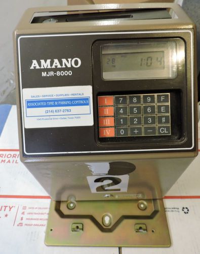 Amano Microder MJR-8000 Time Clock RecorderMicroder MJR-8000 Time Clock Recorder