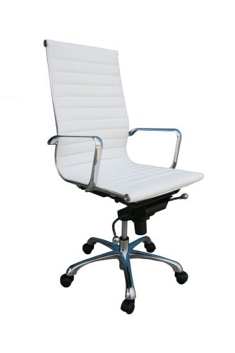 Comfy high back office chair-white, black, coffee for sale