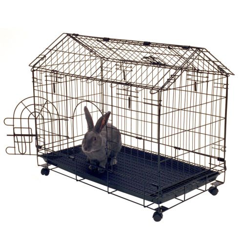 Arched Roof Rabbit Cage Bunny House, Sturdy,Stylish Cage 29.5&#034;L x 16.5&#034;W x 24&#034;H