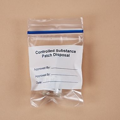 Controlled Substance Patch Disposal Bag