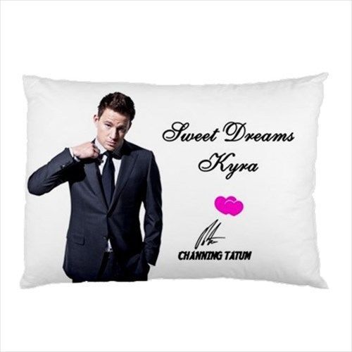 New Channing Tatum Personalized Name Autograph Pillow Case Gift