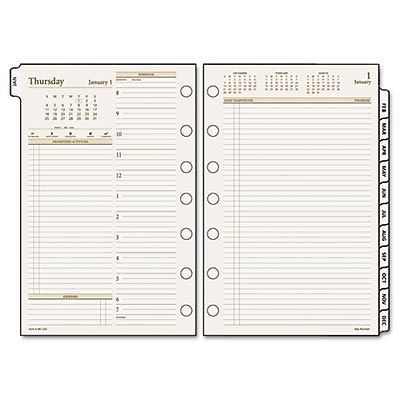 Day Runner Recycled Two-Page-per-Day Planning Pages  5-1/2 x 8-1/2   2013