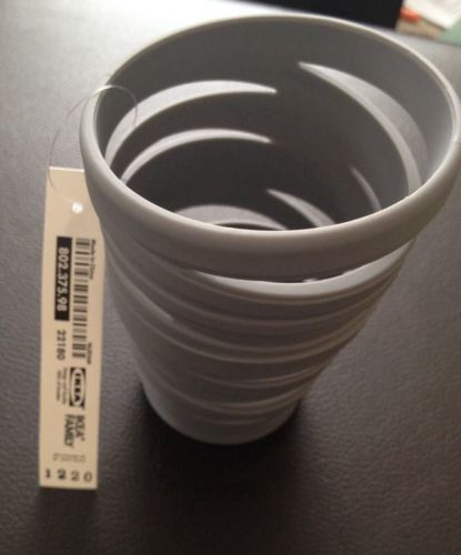 Ikea Gray Plastic Pen/Pencil Cup
