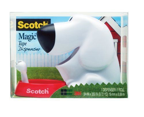 Scotch Friendly Dog Tape Dispenser - Holds Total 1 Tape[s] - 1&#034; Core - (c31dog)