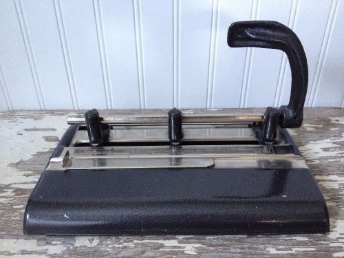 Vintage Master Products Series 25 All Metal Hole Punch Mad Adjustable Office Men