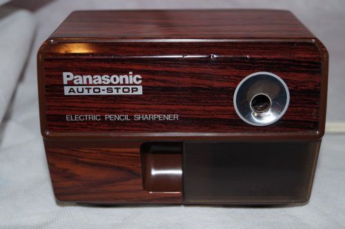 Vintage Panasonic Auto Stop Electric Desktop Pencil Sharpener KP-110 Retro