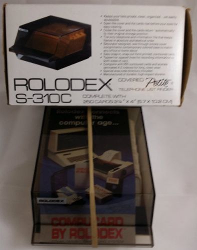 VTG ROLODEX Petite S-310C Business Card Holder Phone Contact File Organizer NEW!