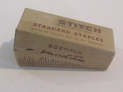 OLD BOSTITCH BOX OF SBS STAPLES- MADE IN UNITED STATES OF AMERICA WESTERLY RI