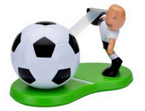 New SOCCER / FOOTBALL Sellotape / Scotch TAPE DISPENSER Desk Toy Futbol Ball 3M