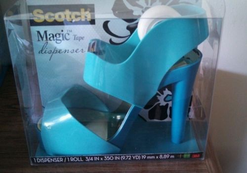 High heeled shoe tape dispenser blue/NEW IN PACKAGE