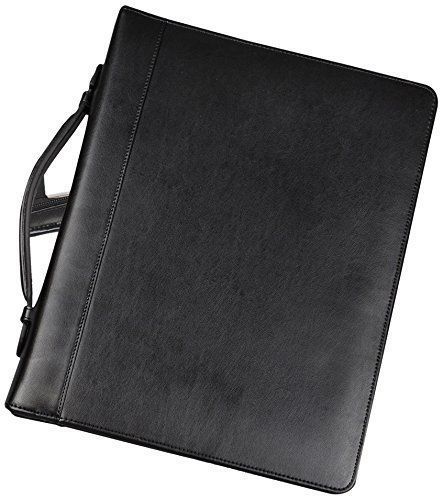 Regal Zipper Binder With Handle With Ipad Pocket Round Ring Black 15540