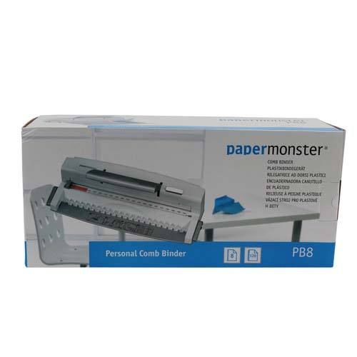Papermonster PB8 Personal Comb Binding Machine - 399915 Free Shipping