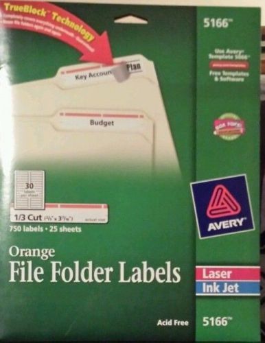 Permanent Adhesive Laser/Inkjet/ File Folder Labels / #5166 / 2 For Sale.