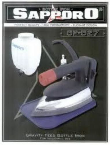 Steam iron w/gravity feed water bottle,shoe,mineral for sale