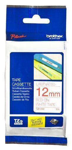 Brother International Tze232 Brother Tze232 Label Tape - 0.50&#034; Width - 1 Each