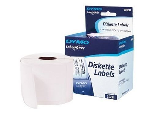 DYMO - Diskette labels - black on white - 2.13 in x 2.75 in 400 label(s) ( 30258