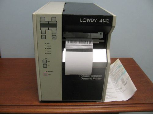 LOWRY 4142 - ZEBRA Z142L THERMAL PAPER OR PLANE PAPER WITH PRINTING TAPE